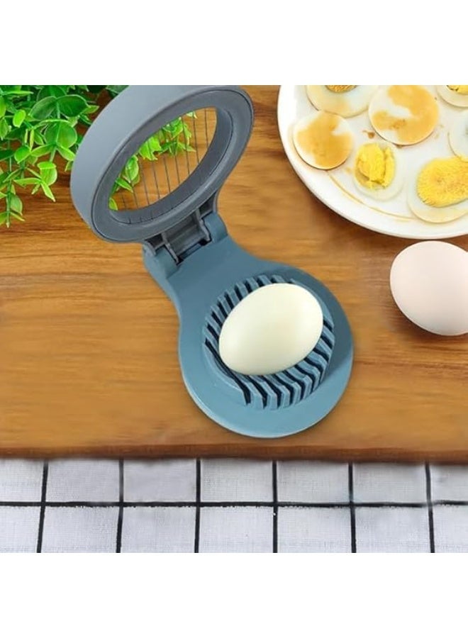 قطاعة بيض، أداة تقطيع البيض، خالية من مادة BPA، مصنوعة من مواد آمنة غذائياً، مثالية للبيض المسلوق، تقطع البيض إلى شرائح بسهولة. - Image 2